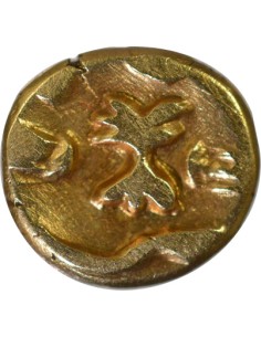 Gaule (Morins) au Bateau 1/4 statère Or Ie Siècle Av JC 2