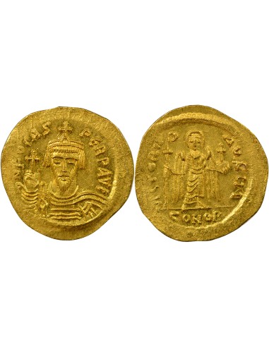 Empire Byzantin Phocas Classe IVa 1 solidus Or 607-610 Constantinople