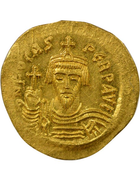 Empire Byzantin Phocas Classe IVa 1 solidus Or 607-610 Constantinople