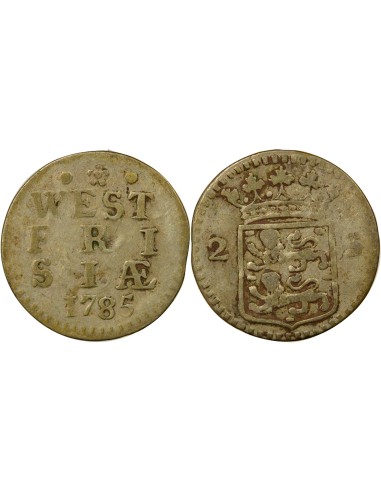 Pays-Bas Frise Occidentale - 2 Stuivers Argent - 1785 Hoorn 2 stuivers Argent 1785 Hoorn
