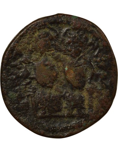 Byzance Justin II Justin II & Sophie - Follis - An 9 (573 / 574) Nicomédie 1 follis Bronze 573-574 Nicomédie