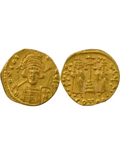 Empire Byzantin Constantin IV Classe IIIc 1 solidus Or 674-681 Constantinople