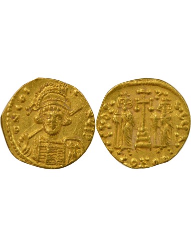 Empire Byzantin Constantin IV Classe IIIc 1 solidus Or 674-681 Constantinople