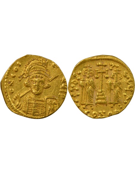 Empire Byzantin Constantin IV Classe IIIc 1 solidus Or 674-681 Constantinople