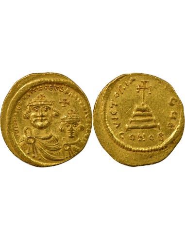 Empire Byzantin Héraclius Heraclius & Heraclius Constantin - Solidus Or