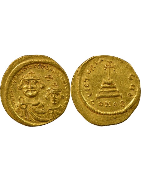 Empire Byzantin Héraclius Heraclius & Heraclius Constantin - Solidus Or
