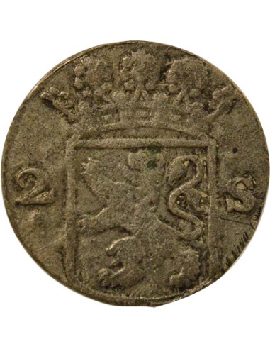 Pays-Bas Hollande - 2 Stuivers Argent - 1757 Dordrecht 2 stuivers Argent 1757 Dordrecht