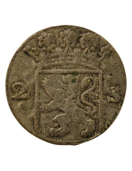 Pays-Bas Hollande - 2 Stuivers Argent - 1757 Dordrecht 2 stuivers Argent 1757 Dordrecht
