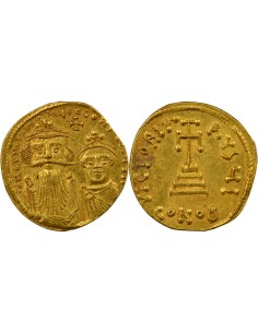 Empire Byzantin Héraclius Classe III 1 solidus Or 629-631 Constantinople