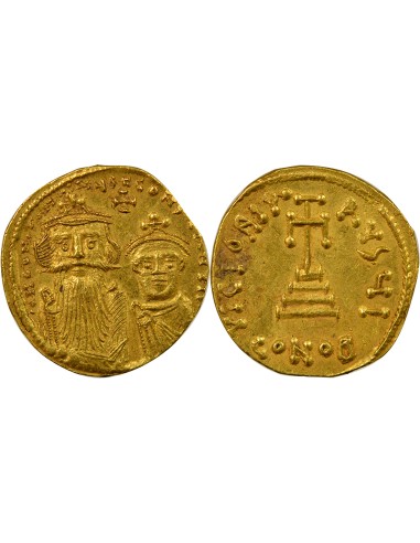 Empire Byzantin Héraclius Classe III 1 solidus Or 629-631 Constantinople