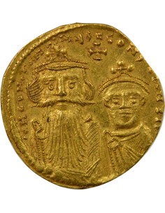 Empire Byzantin Héraclius Classe III 1 solidus Or 629-631 Constantinople 2