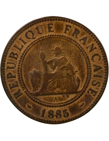 Cochinchine Centième - 1885 A Paris 1 centième Bronze 1885 A - Paris