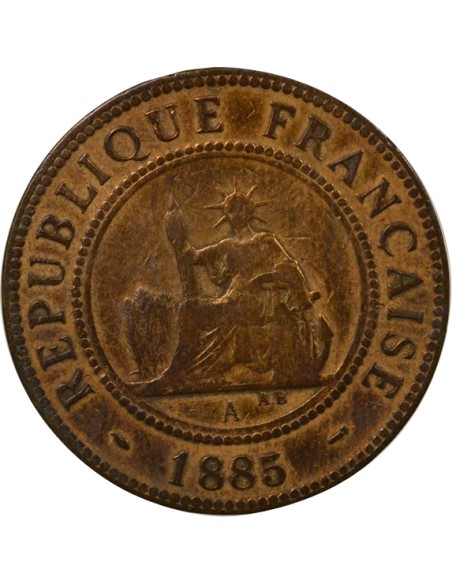 Cochinchine Centième - 1885 A Paris 1 centième Bronze 1885 A - Paris