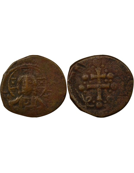 Byzance Michel VII Doukas Classe H 1 follis Bronze 1071-1077 Constantinople