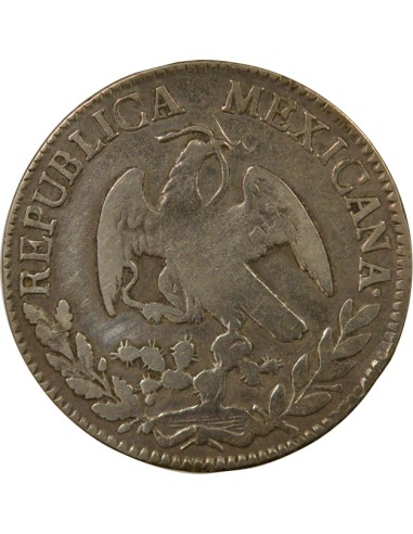 Mexique 2 Reales Argent - 1847 Zs Zacatecas OM Argent 1847 Zs Zacatecas