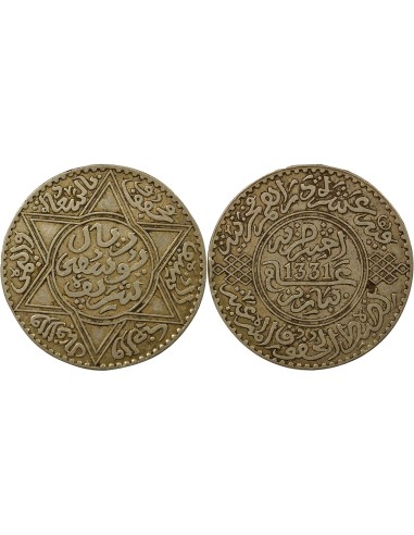 Maroc Youssef Youssef - 10 Dirhams Argent - 1331 AH (1913) 10 dirhams Argent 1331 AH (1913) A Paris