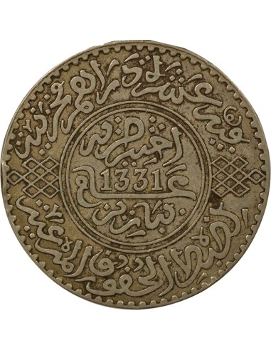 Maroc Youssef Youssef - 10 Dirhams Argent - 1331 AH (1913) 10 dirhams Argent 1331 AH (1913) A Paris