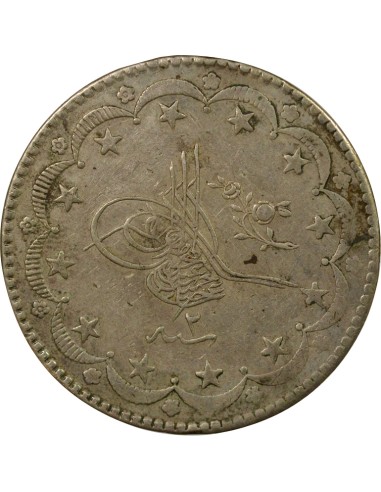 Empire Ottoman Abdülhamid II Abdulhamid II - 20 Kurush Argent - 1293 AH / 2 (1877)  Constantinople 20 kurush Argent 1293 AH (187