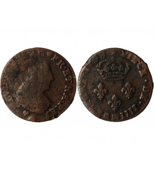 LOUIS XIV﻿ - 4 DENIERS DE STRASBOURG 1708 BB STRASBOURG 2