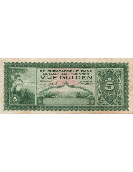 Curaçao 5 Gulden - 1943 - P.25 5 gulden 1943