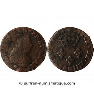 LOUIS XIV﻿ - 4 DENIERS DE STRASBOURG 1708 BB STRASBOURG