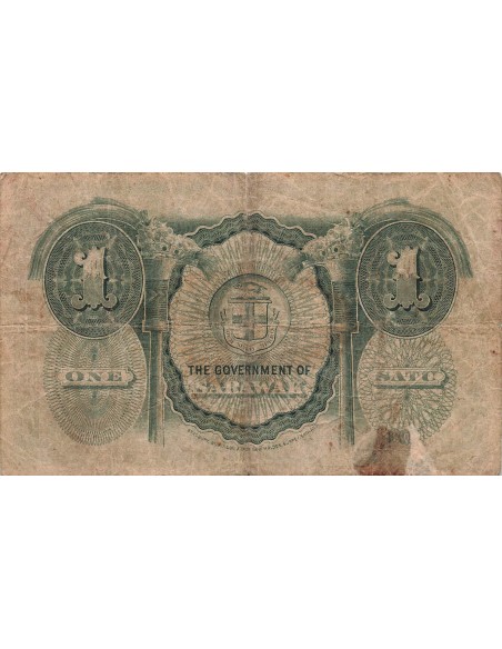 dernier Rajah du Sarawak 1 Dollar - C.V. Brooke - 1935 - P.20 1 rupee 1935