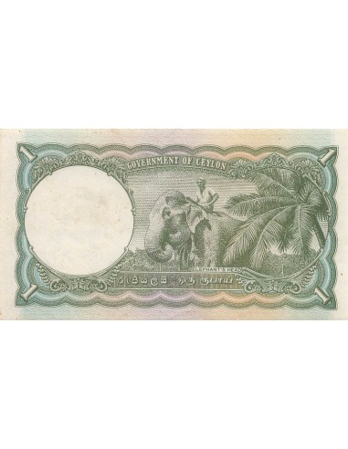 Ceylan 1 Rupee - Georges VI - 01-03-1949 - P.34 1 rupee 1949