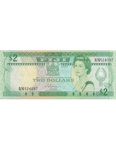 Fidji 2 Dollars - Elisabeth II - ND (1988) - P.87 2 dollars 1988