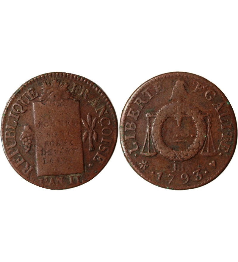 REVOLUTION FRANCAISE, CONVENTION - SOL AUX BALANCES 1793 BB STRASBOURG