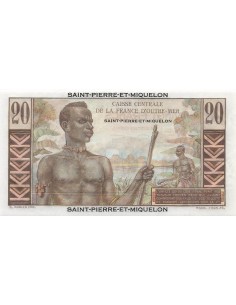 St-P. et Miquelon 20 Francs - Emile Gentil - ND (1950-60) - P.24 20 francs 1950 2