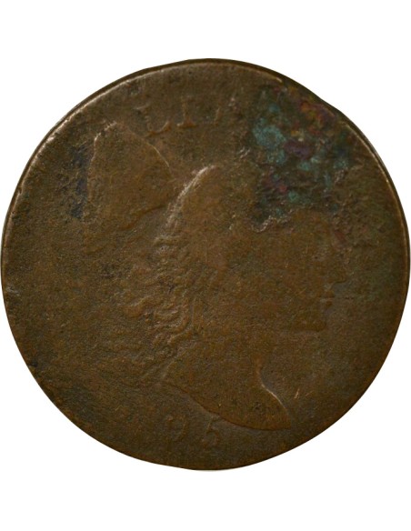 Etats Unis d'Amérique Liberty Cap 1/2 cent Cuivre 1795 Philadelphie