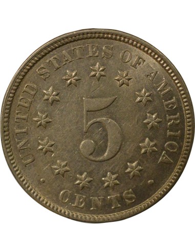 USA Ecusson 5 cents Cuivre-Nickel 1883 Philadelphie