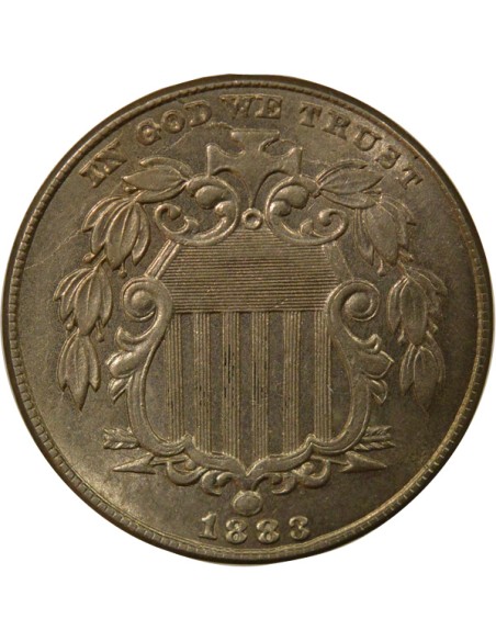 USA Ecusson 5 cents Cuivre-Nickel 1883 Philadelphie