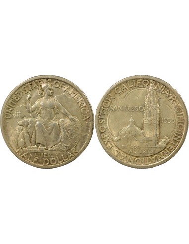 USA Exp. Californie-Pacifique  1/2 Dollar Argent 1935 S - San Francisco