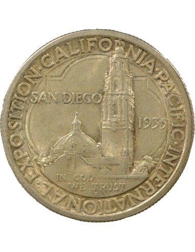 USA Exp. Californie-Pacifique  1/2 Dollar Argent 1935 S - San Francisco