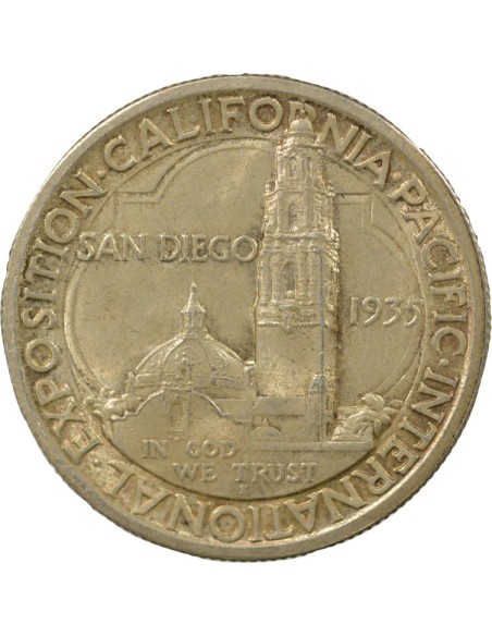 USA Exp. Californie-Pacifique  1/2 Dollar Argent 1935 S - San Francisco