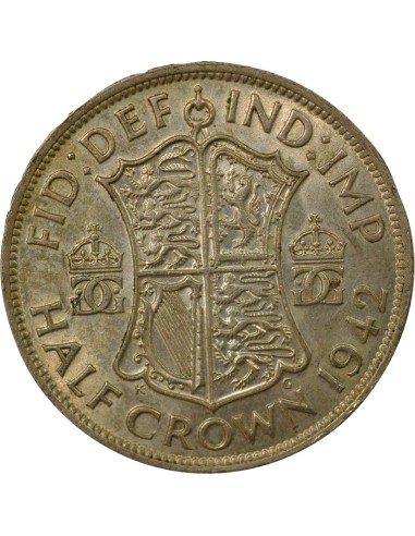 Empereur des Indes George VI - 1/2 Couronne - 1942 Londres 1/2 couronne Billon 1942 Londres
