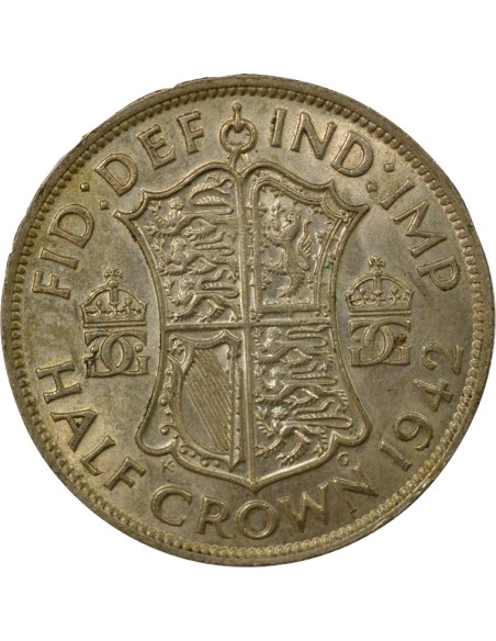 Empereur des Indes George VI - 1/2 Couronne - 1942 Londres 1/2 couronne Billon 1942 Londres