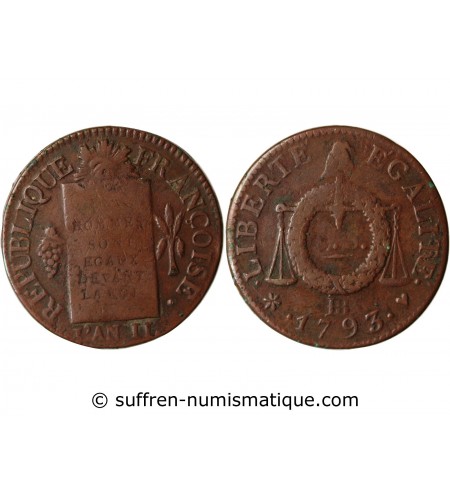 REVOLUTION FRANCAISE, CONVENTION - SOL AUX BALANCES 1793 BB STRASBOURG