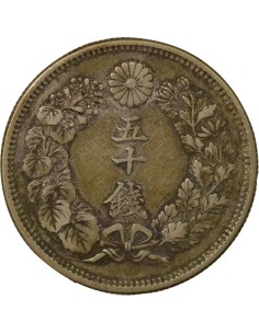 Japon Meiji Meiji - 50 Sen Argent - An 42 (1909) 50 sen Argent An 42 (1909) 2