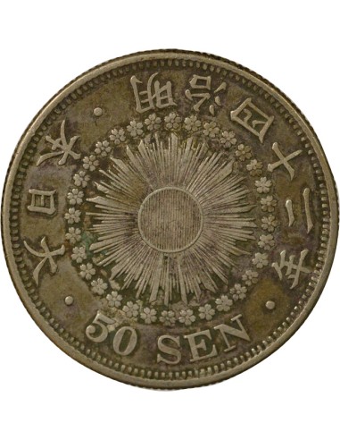 Japon Meiji Meiji - 50 Sen Argent - An 42 (1909) 50 sen Argent An 42 (1909)