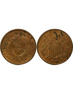 USA Union Shield 2 cents Bronze 1871 Philadelphie