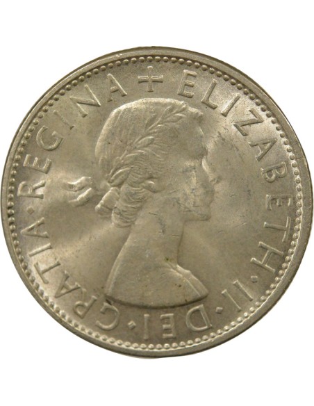 Reine d'Angleterre et du Commonwealth 1e Portrait 1 florin Argent 1953 M Melbourne