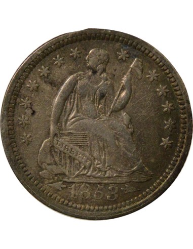 Flèches 1/2 dime Argent 1853 Philadelphie
