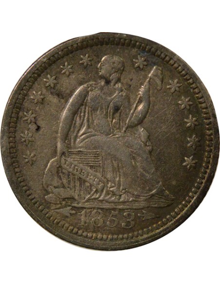Flèches 1/2 dime Argent 1853 Philadelphie