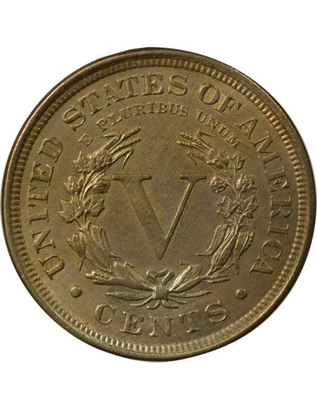 USA Liberté 5 cents Cuivre-Nickel 1902 Philadelphie
