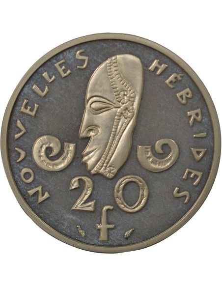 Nouvelles Hébrides Piéfort 20 francs Argent 1979 A Paris