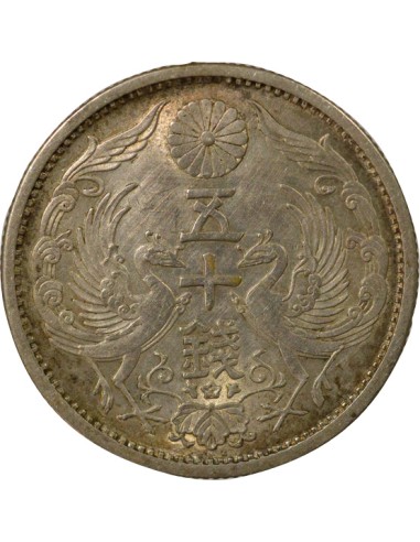 Japon Shōwa Tennō Showa - 50 Sen Argent - An 9 (1934) 50 sen Argent An 9 (1934)