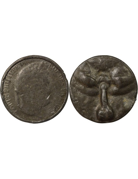 Erotique 1 jeton Plomb-Etain XIX-XXe Siècle