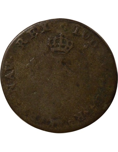 Louis XV aux Deux L couronnés 2 sols Billon 1742 A - Paris